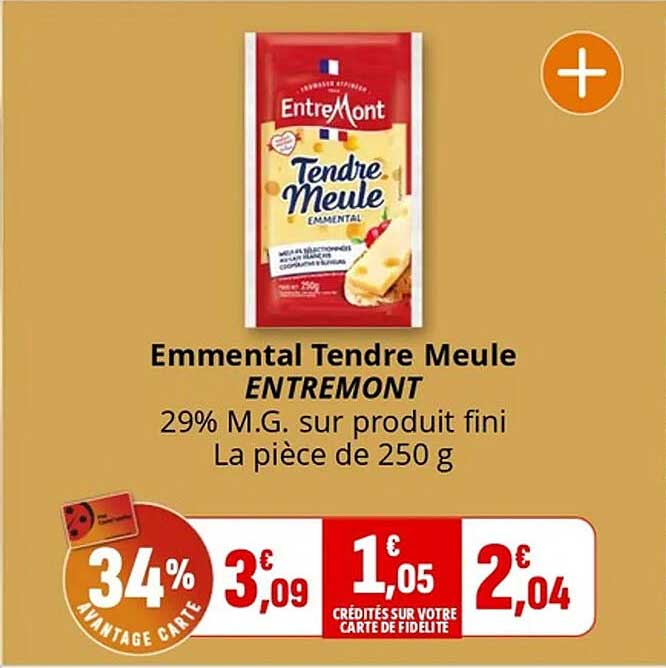 Emmental Tendre Meule ENTREMONT