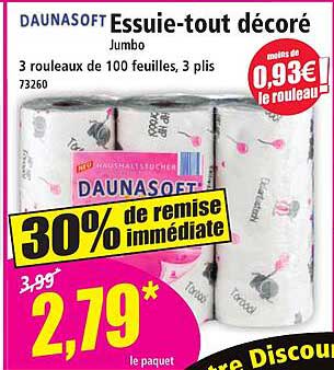 Essuie-tout décoré Jumbo