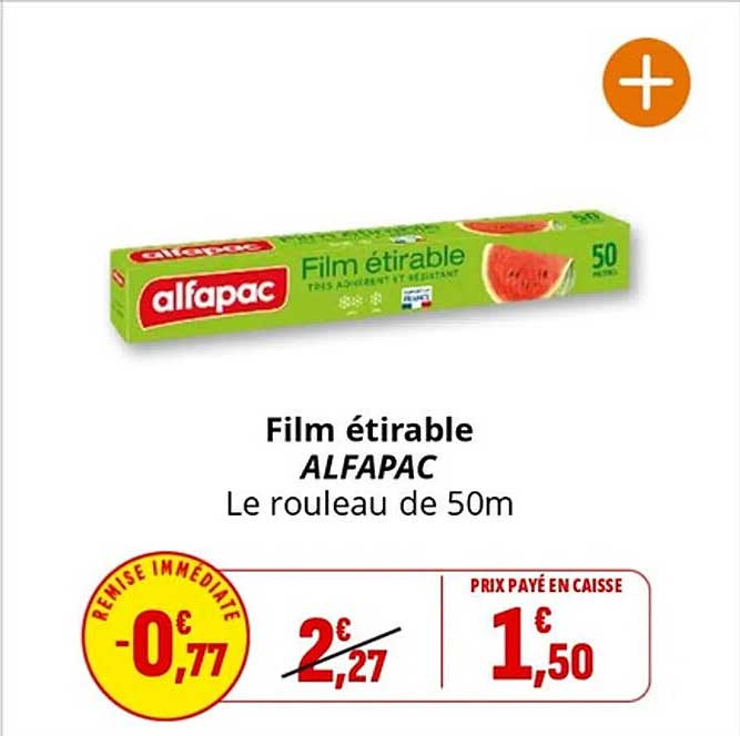 Film étirable ALFAPAC Le rouleau de 50m