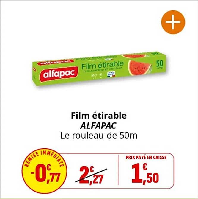 Film étirable ALFAPAC Le rouleau de 50m