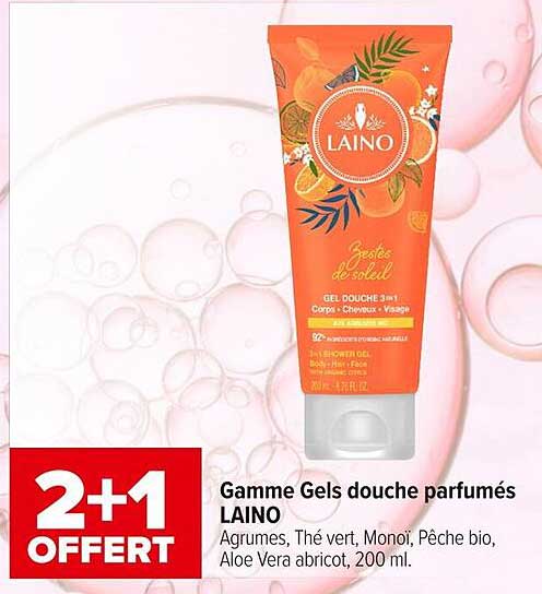 Gamme Gels douche parfumés LAINO