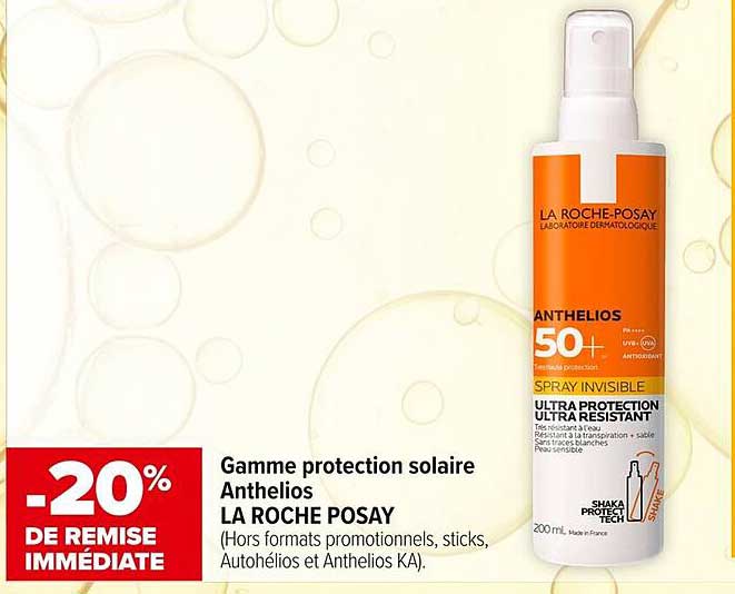 Gamme protection solaire Anthelios LA ROCHE POSAY