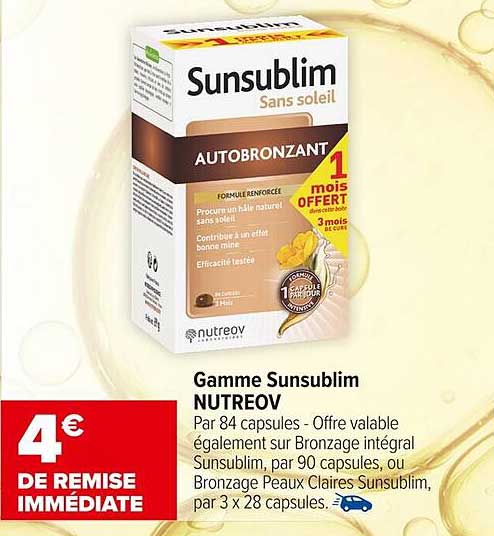 Gamme Sunsublim NUTREOV