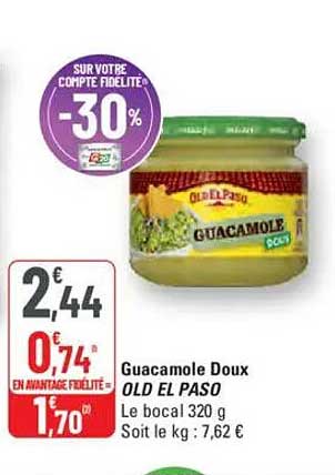 Guacamole Doux OLD EL PASO