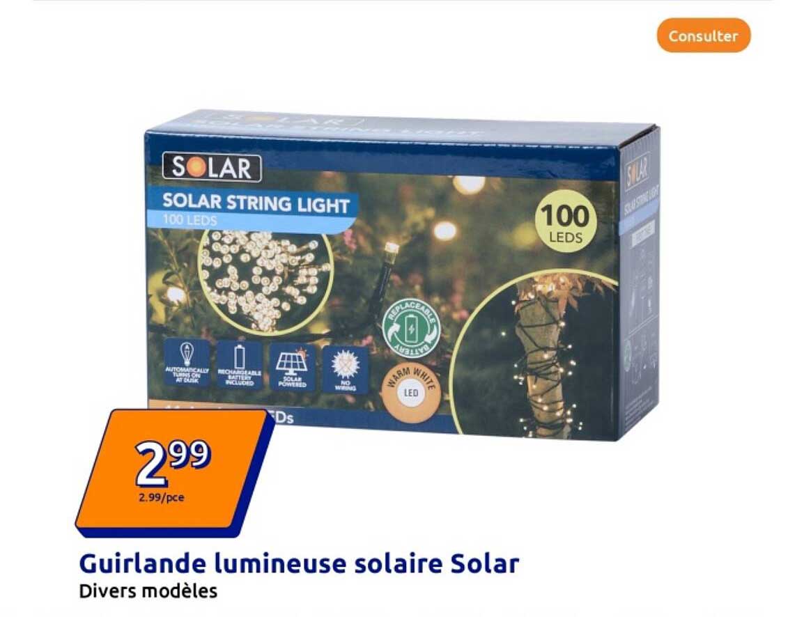 Guirlande lumineuse solaire Solar