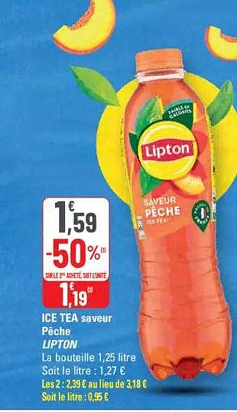 ICE TEA saveur Pêche