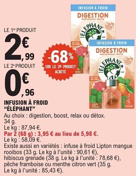 INFUSION À FROID “ÉLÉPHANT”