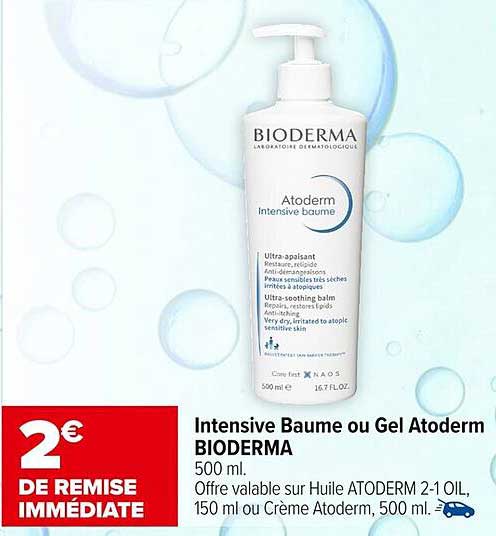 Intensive Baume ou Gel Atoderm BIODERMA