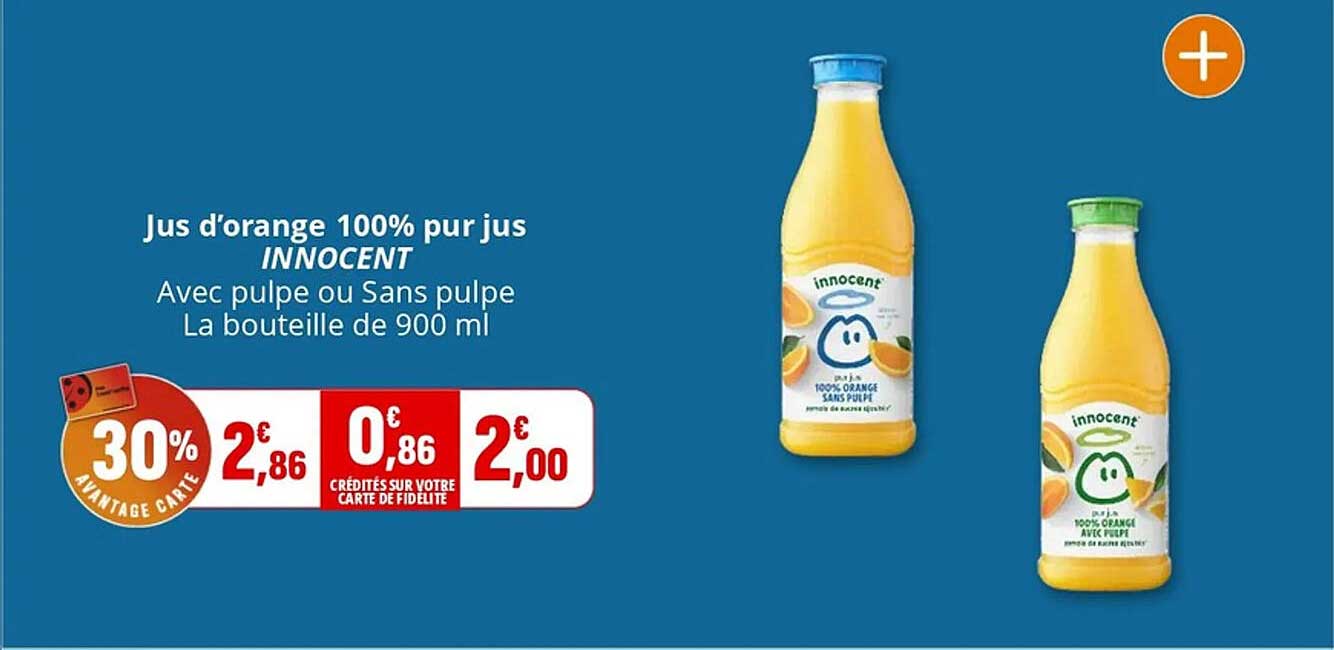 Jus d'orange 100% pur jus INNOCENT