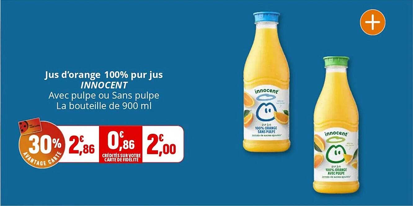 Jus d'orange 100% pur jus INNOCENT
