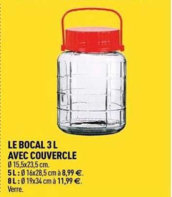 LE BOCAL 3 L AVEC COUVERCLE
