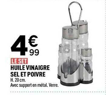 LE SET HUILE VINAIGRE SEL ET POIVRE