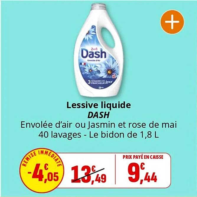 Lessive liquide DASH