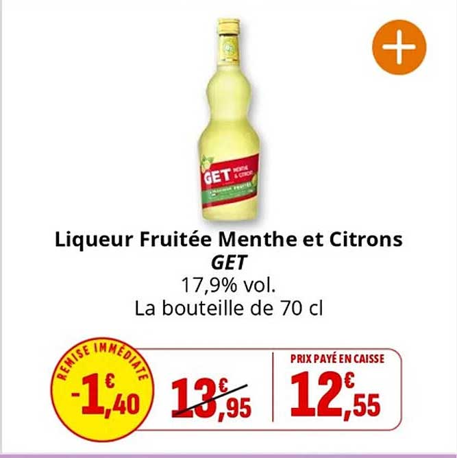 Liqueur Fruitée Menthe et Citrons GET