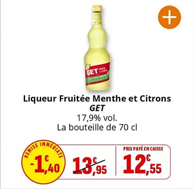 Liqueur Fruitée Menthe et Citrons GET