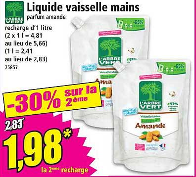 Liquide vaisselle mains parfum amande