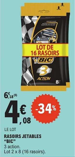 LOT DE 16 RASOIRS "BIC"