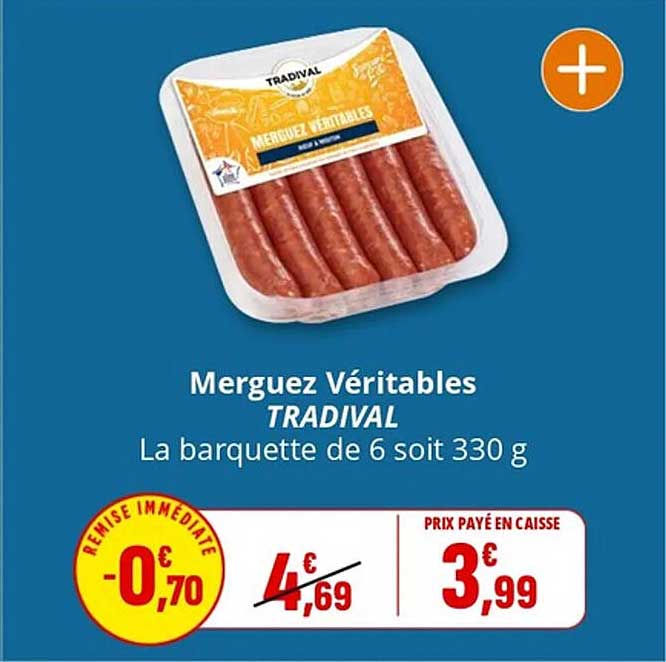Merguez Véritables TRADIVAL