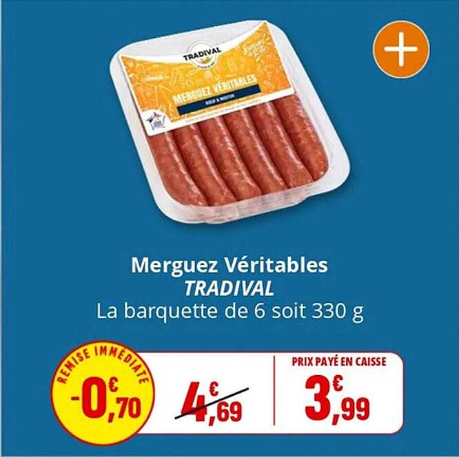 Merguez Véritables TRADIVAL