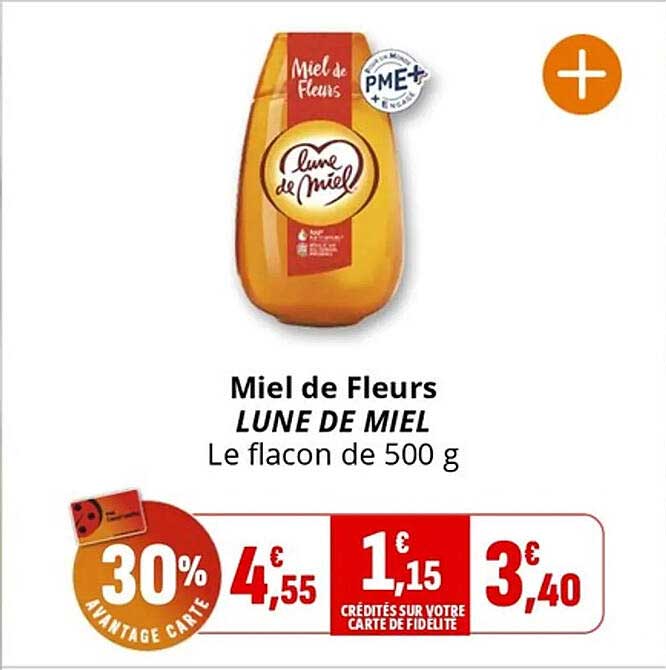 Miel de Fleurs LUNE DE MIEL Le flacon de 500 g
