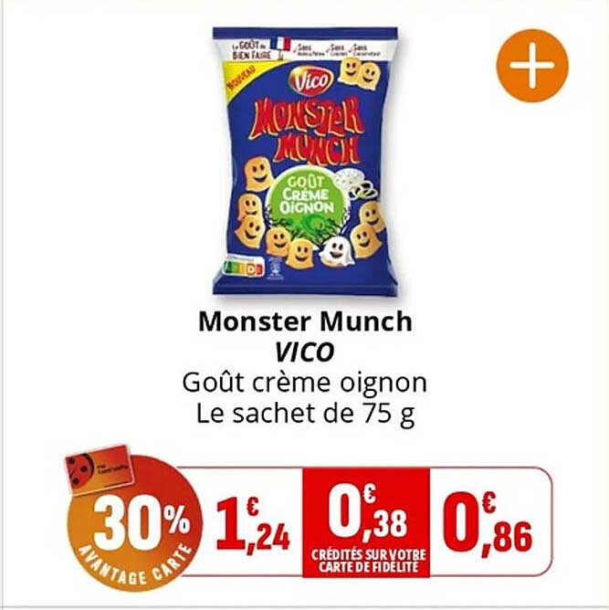 Monster Munch VICO Goût crème oignon