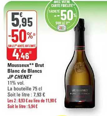 Mousseux** Brut Blanc de Blancs JP CHENET