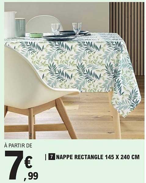 NAPPE RECTANGLE 145 X 240 CM