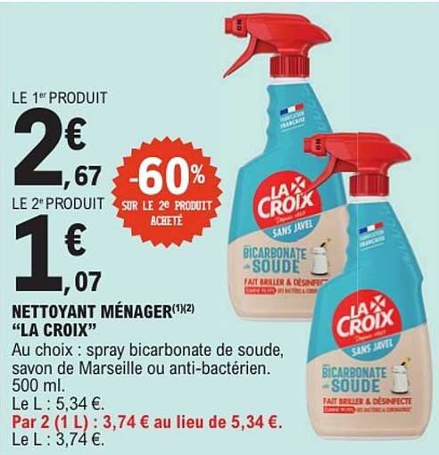 NETTOYANT MÉNAGER “LA CROIX”