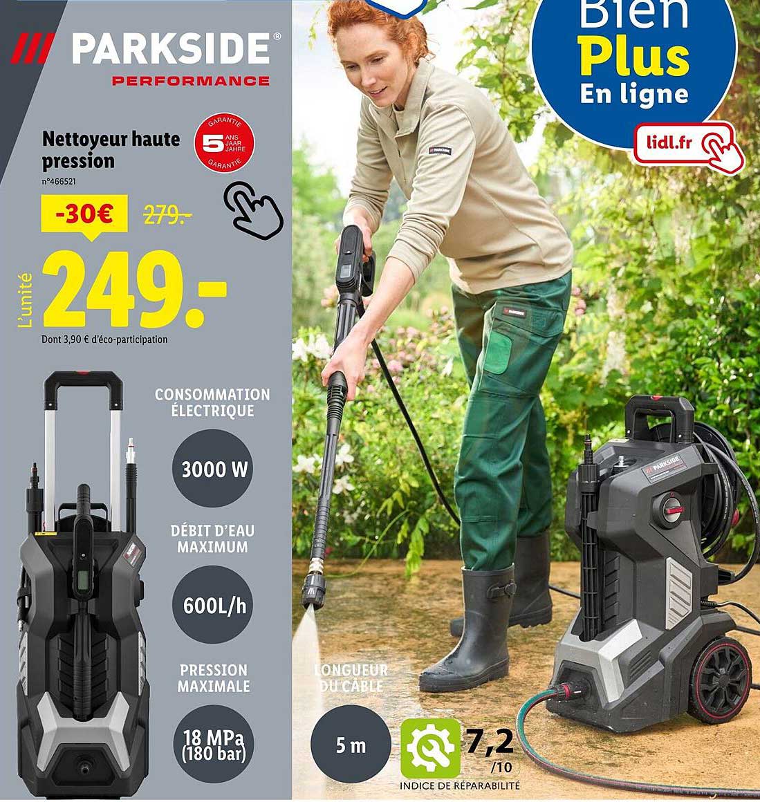 Nettoyeur haute pression PARKSIDE