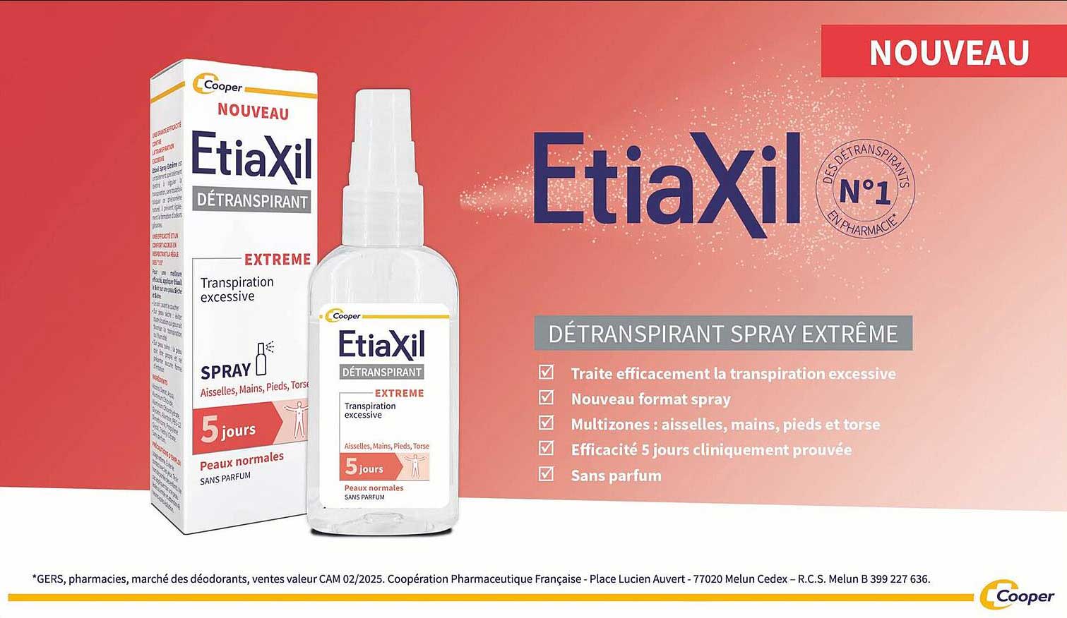 NOUVEAU EtiaXil DÉTRANSPIRANT SPRAY EXTRÊME
