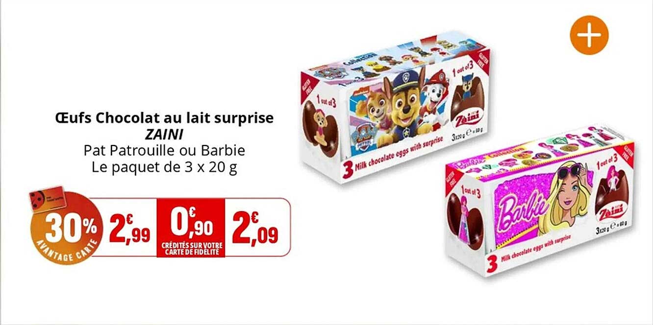 Œufs Chocolat au lait surprise Zaini