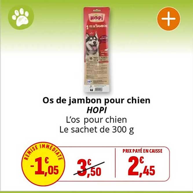 Os de jambon pour chien HOPI
