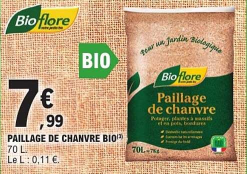 Paillage de chanvre BIO