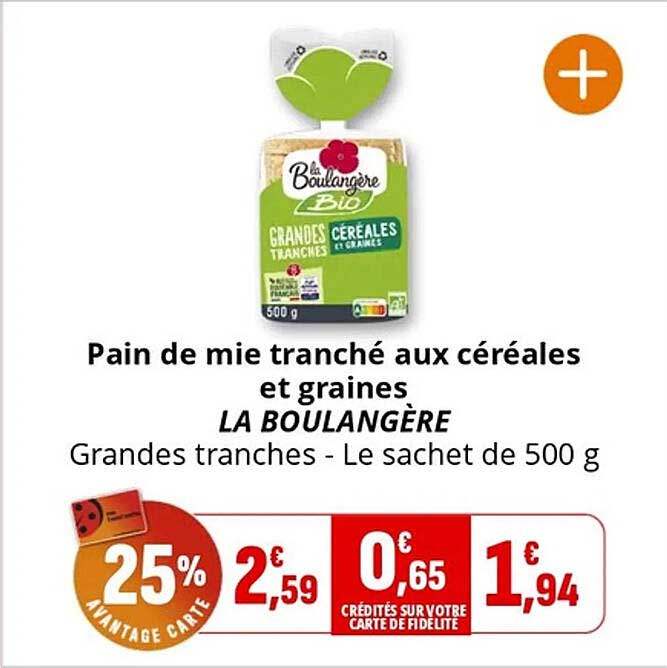 Pain de mie tranché aux céréales et graines