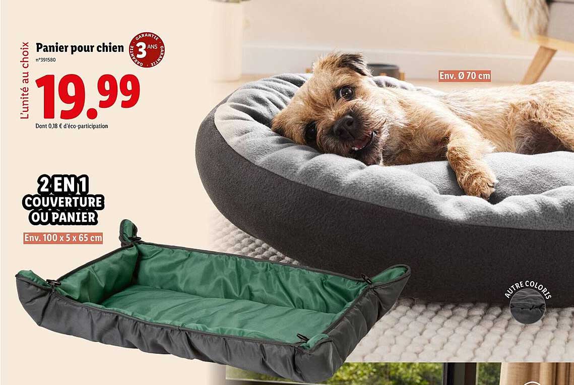 Panier pour chien