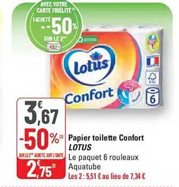 Papier toilette Confort LOTUS