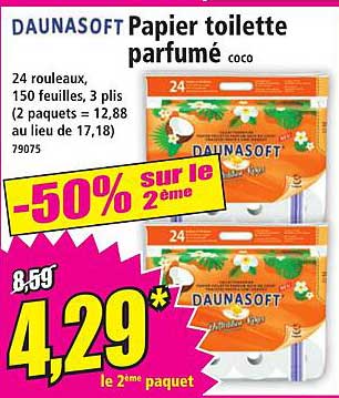 Papier toilette parfumé coco
