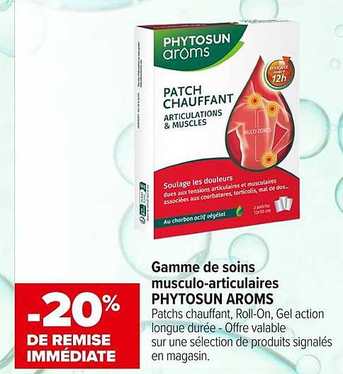 PATCH CHAUFFANT ARTICULATIONS & MUSCLES