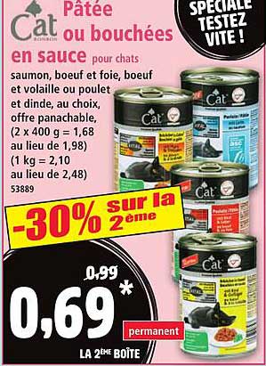 Pâtée ou bouchées en sauce pour chats
