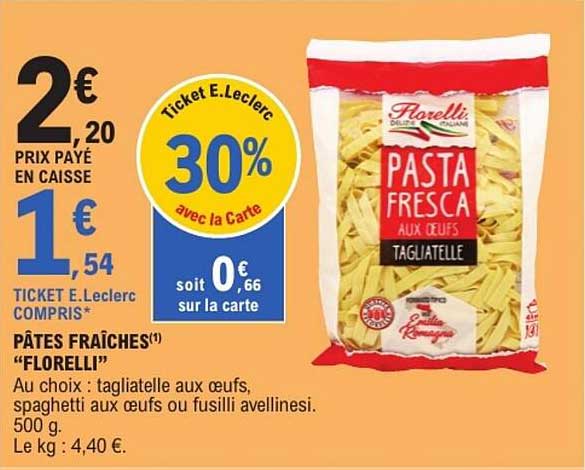 PÂTES FRAÎCHES "FLORELLI"