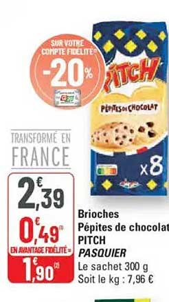 Pépites de chocolat PITCH