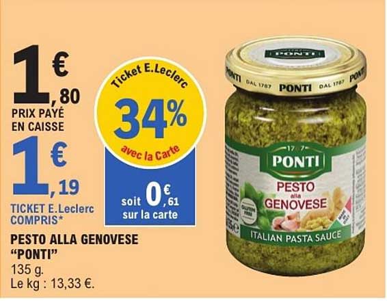 PESTO ALLA GENOVESE "PONTI"