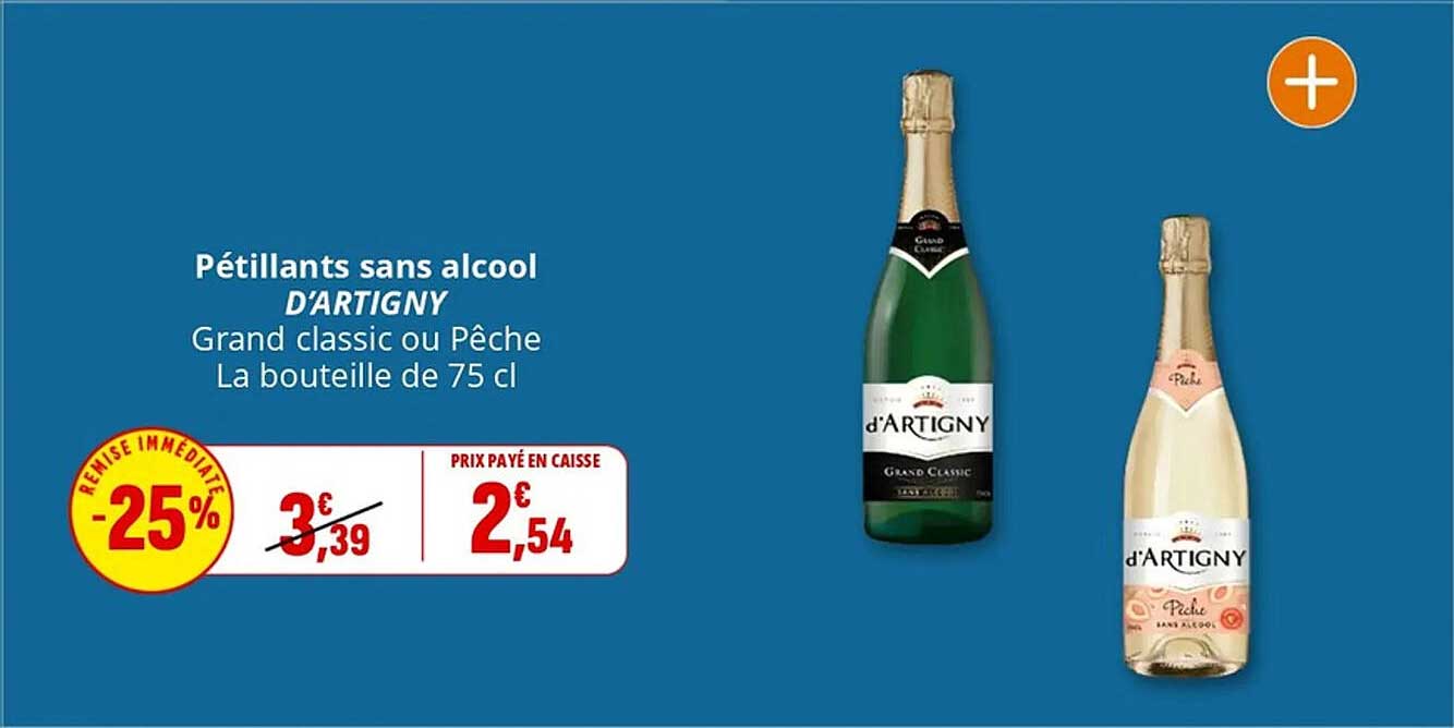 Pétillants sans alcool D'ARTIGNY