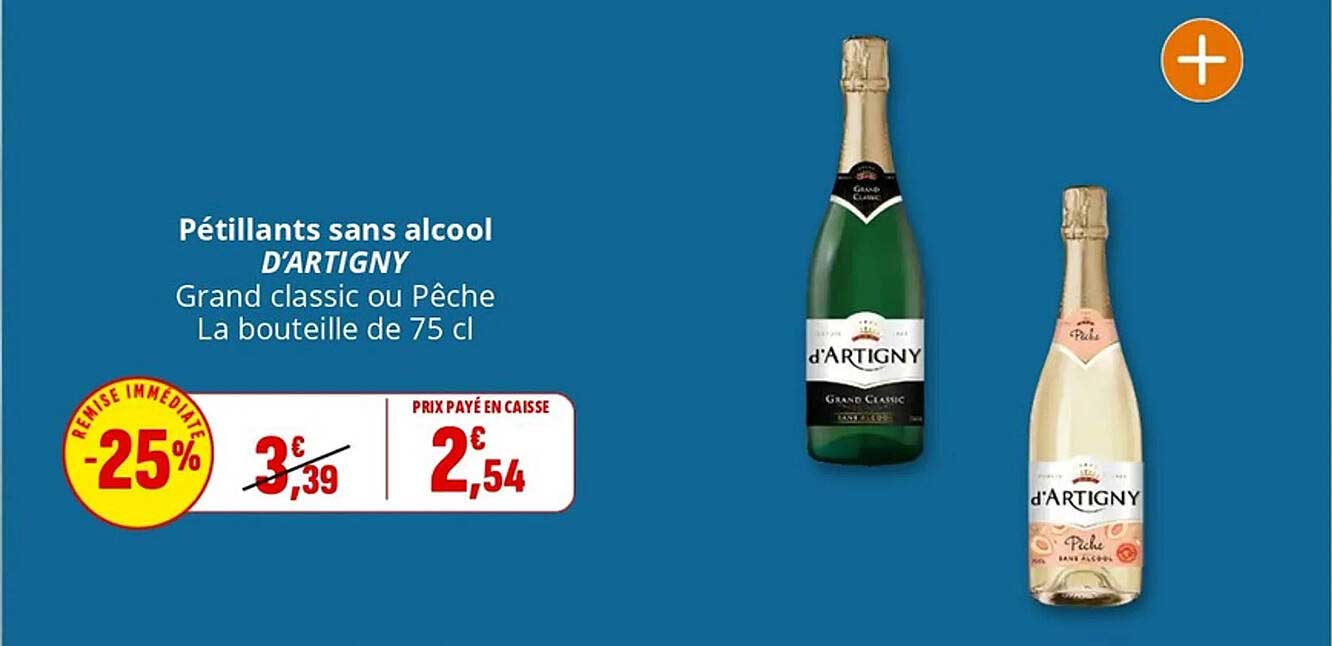 Pétillants sans alcool D'ARTIGNY