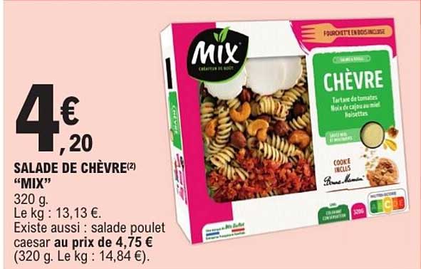 SALADE DE CHÈVRE(2) “MIX”