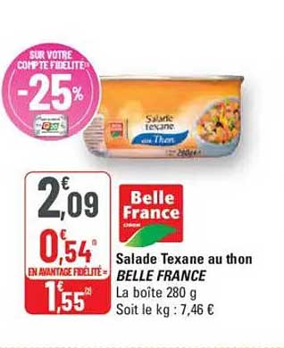 Salade Texane au thon BELLE FRANCE