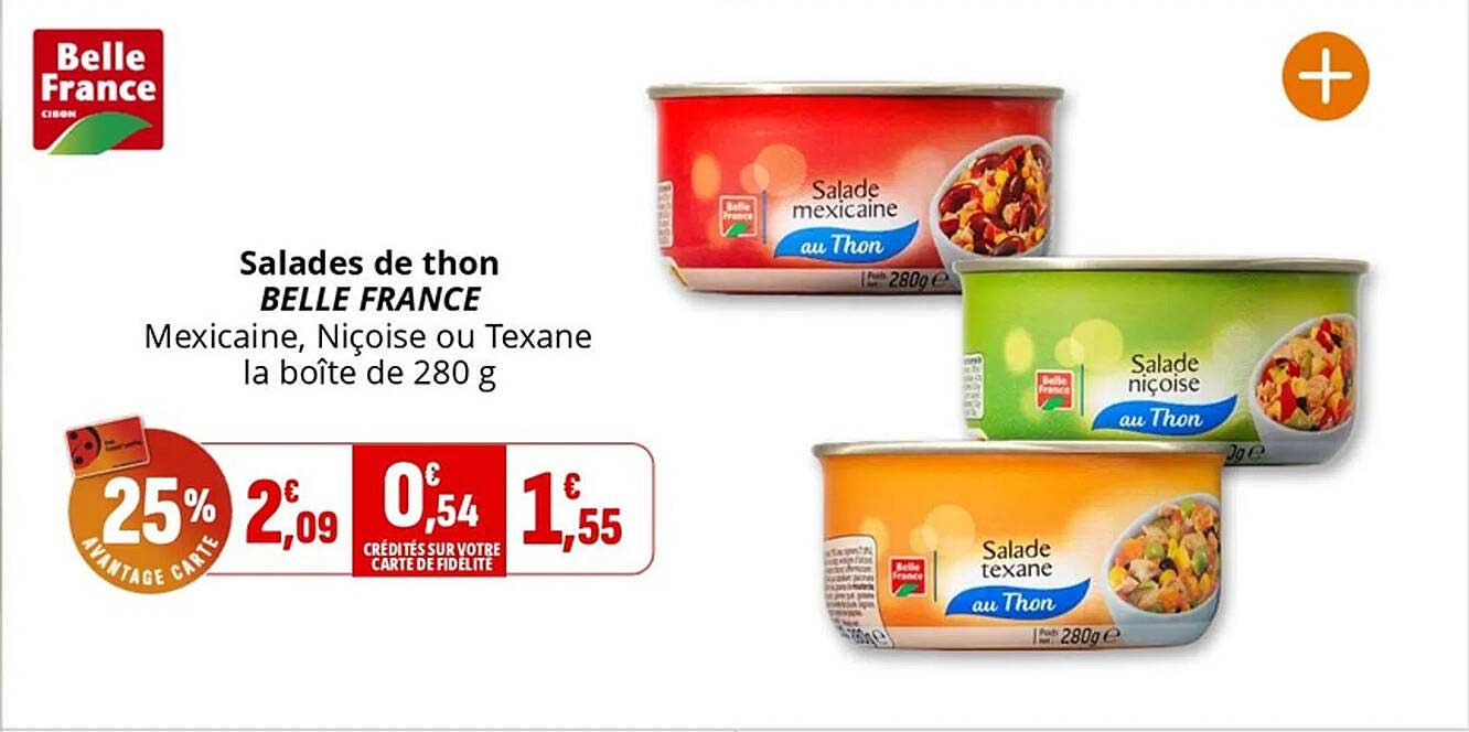 Salades de thon BELLE FRANCE