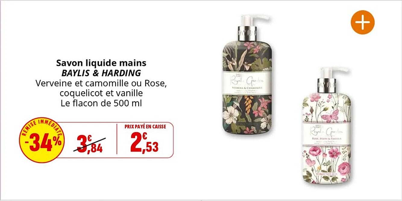 Savon liquide mains BAYLIS & HARDING
