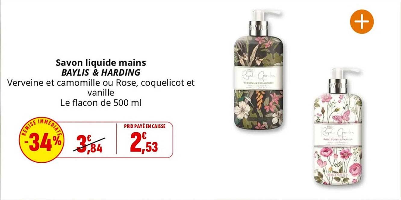Savon liquide mains BAYLIS & HARDING