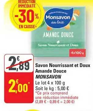 Savon Nourrissant et Doux Amande Douce